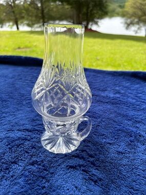 Edinburgh Crystal Hurricane Candle Lamp   Fairy Lamp
